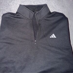 Adidas Men's Classic 1/4 Zip Black golf Pullover Size medium New with tags